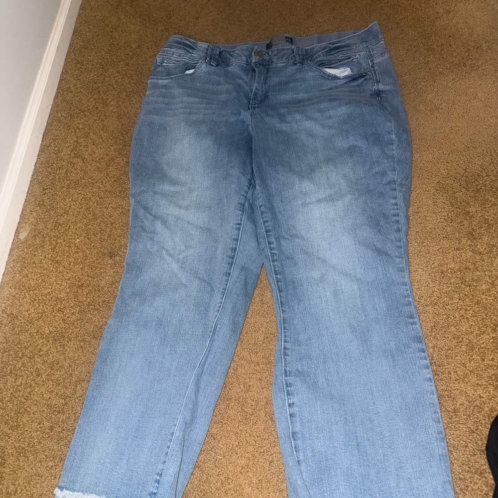 Democracy Light Blue Straight Leg Jeans